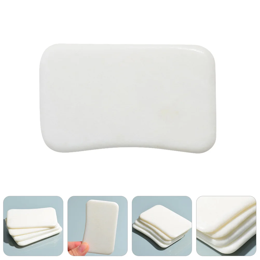 1 個の刮痧ボード天然翡翠石快適なマッサージツールスパ療法スクレーピングツールボディリラクゼーションスクレーピングボード