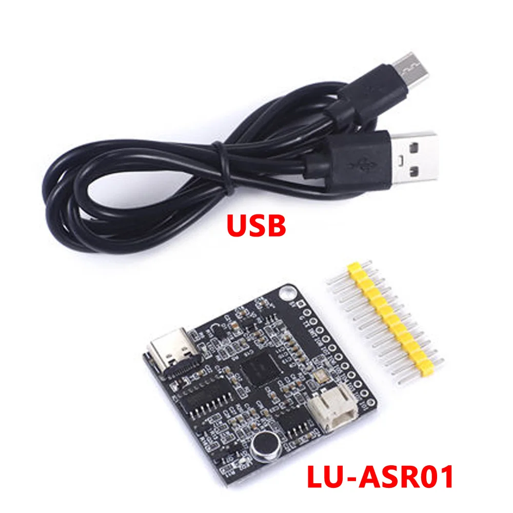 

1pcs LU-ASR01 usb connector Intelligent Voice Recognition Module Voice Board LD3320 Upgrade Version ASR 5V Power Supply