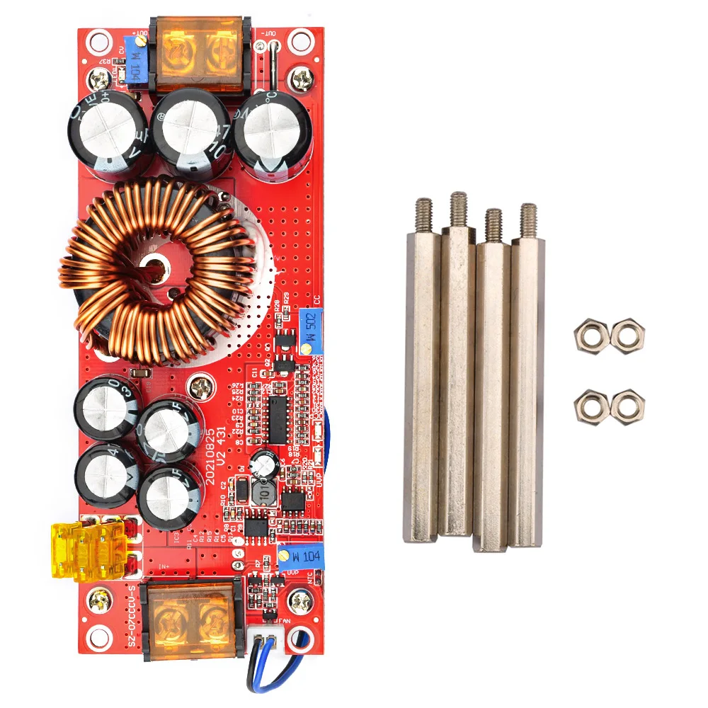 Imagem -06 - Carregador de Voltagem Ajustável Conversor Dc-dc Boost Módulo de Potência 1060v a 12-90v 1800w 40a 1200w 20a