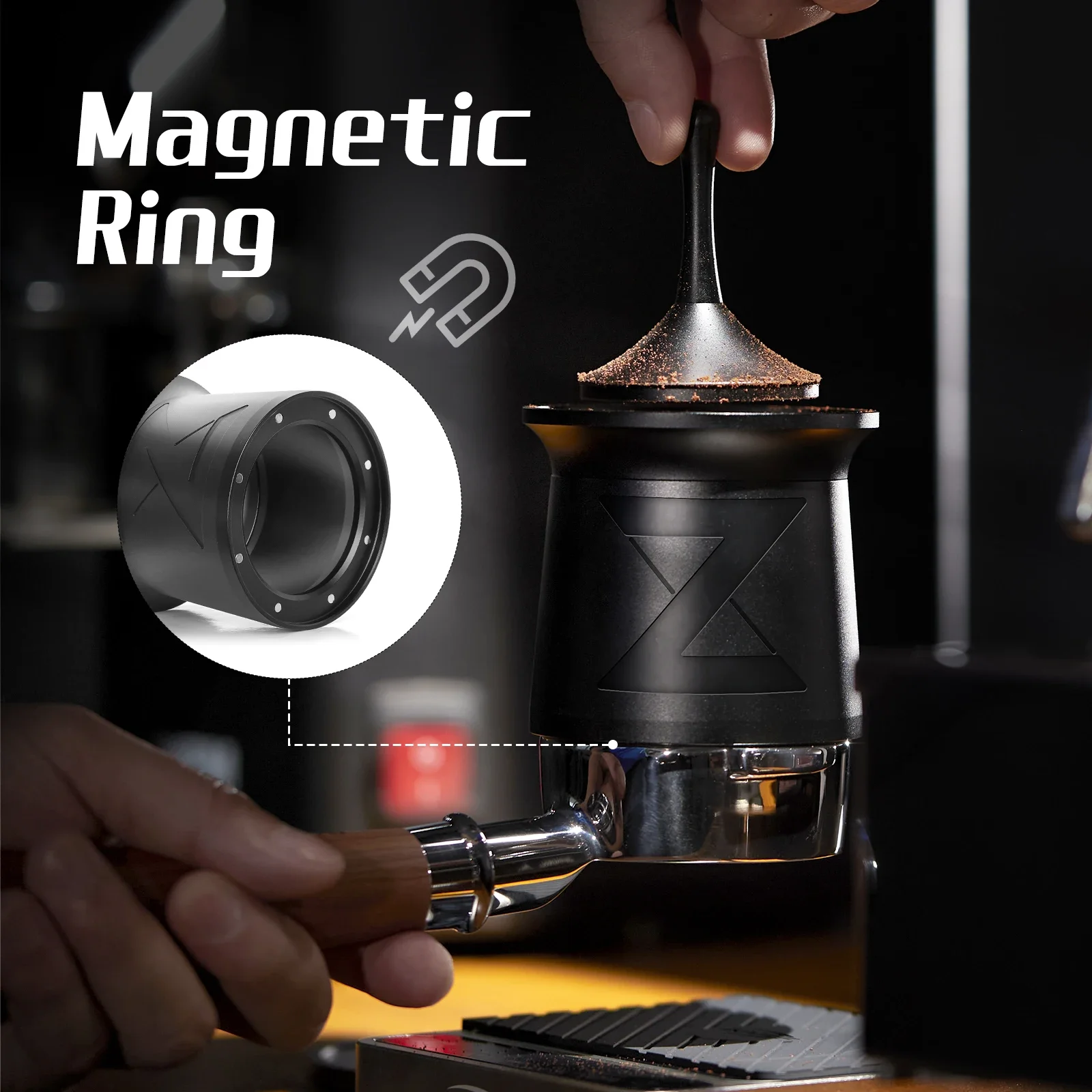 شاكر القهوة العمياء، كوب استقبال مسحوق الإسبريسو، حاوية استقبال مسحوق القهوة لـ 51/54/58 مم (رسومات z)