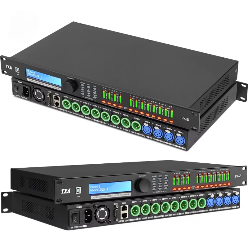 

Professional Digital Speaker Processor 4.8 DSP with PC Control 96kHz Audio System Processor