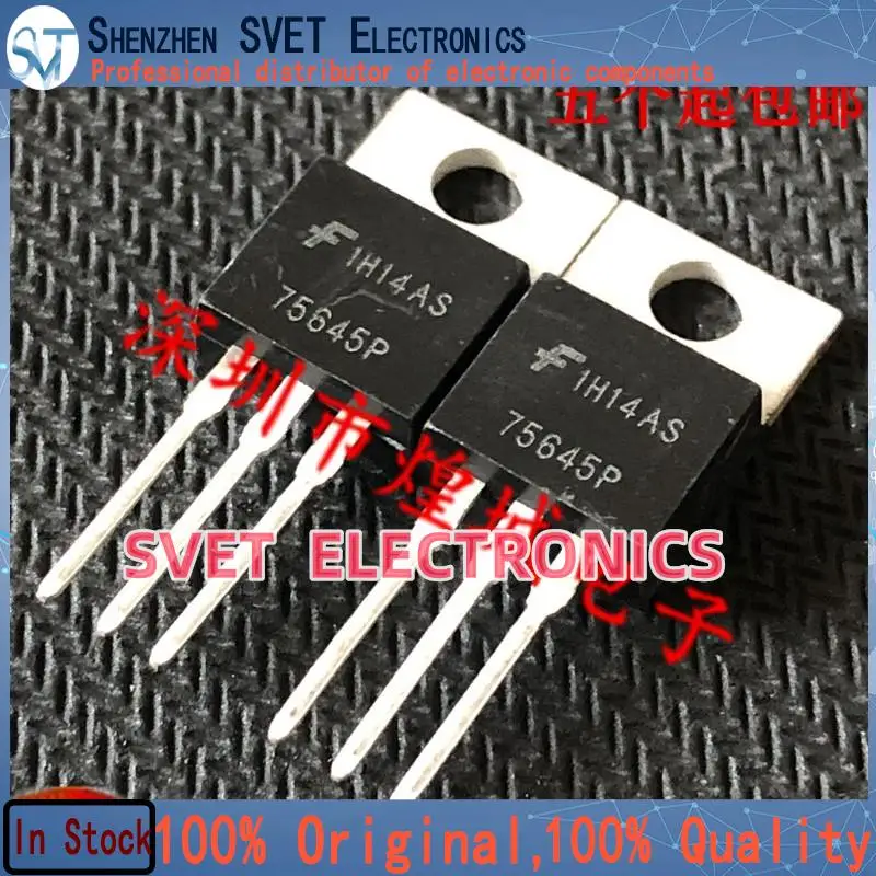 10PCS-50PCS  75645P HUF75645P3  TO-220 75A 100V   Original In Stock Fast shipping