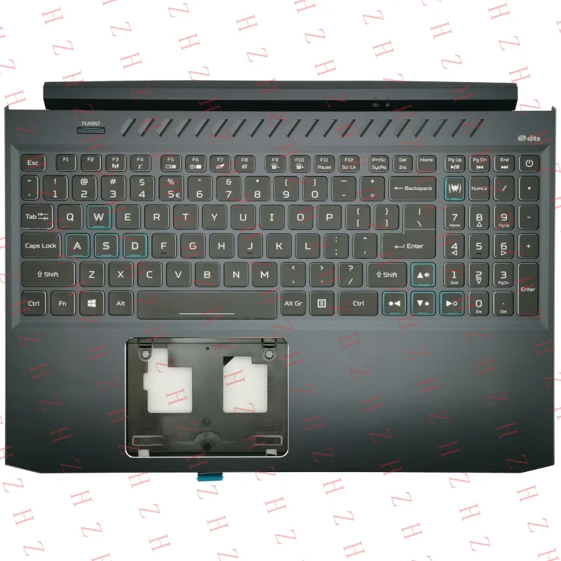 P+ FOR Acer Predator Helios PH315-53 Palmrest Cover Keyboard Black Backlit 6B.QAUN2.001