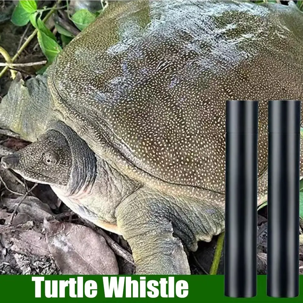 

Versatile Loud Sound Turtle Whistle Plastic Black Fishermen's Aids Whistle Portable Attracting Turtles Camping Whistle Outdoor