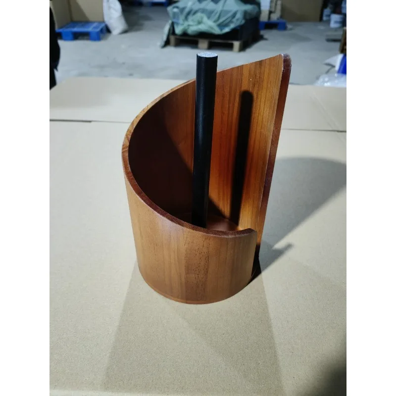 New Wooden Kitchen Paper Towel Holder Solid Wood Desktop Tissue Rack Roll Paper Storage Organizer for Home Bathroom Office Decor