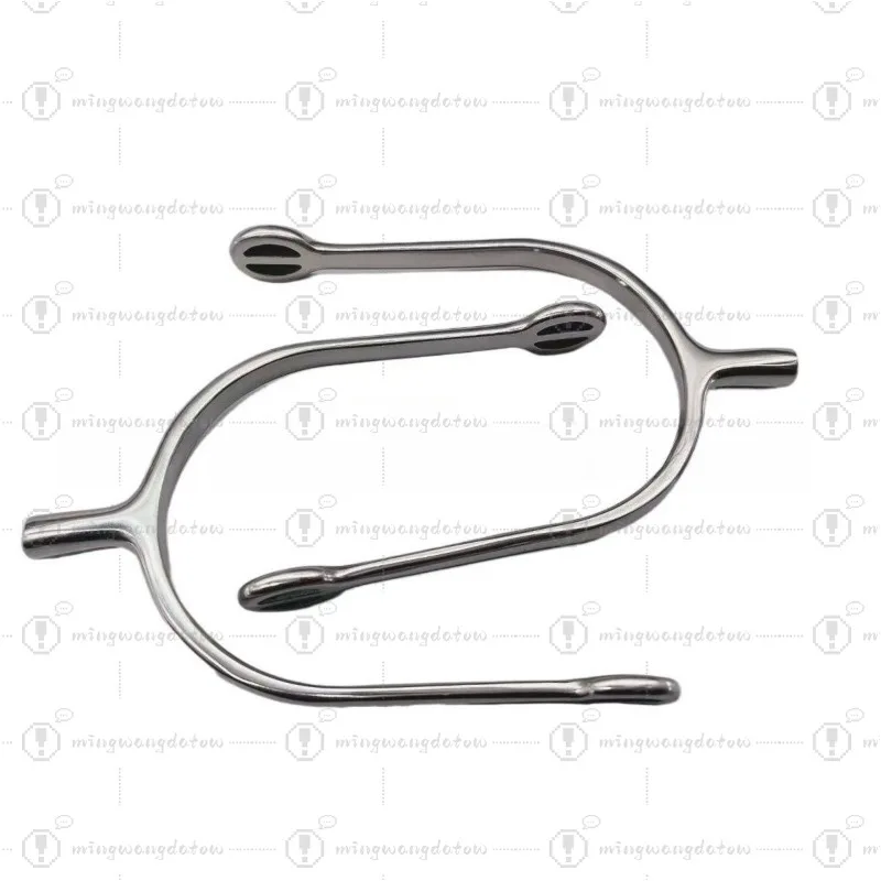 Equestrian Riding Spurs, Unisex Knight Equipment, English Style Stainless Steel Spurs Horse Tack
