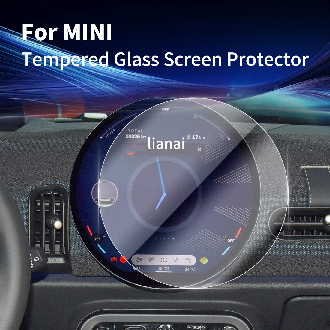 

Carplay Display Digital Screen Protector Tempered Glass Protective Navigator Car Stickers Accessories For BMW MINI 2024