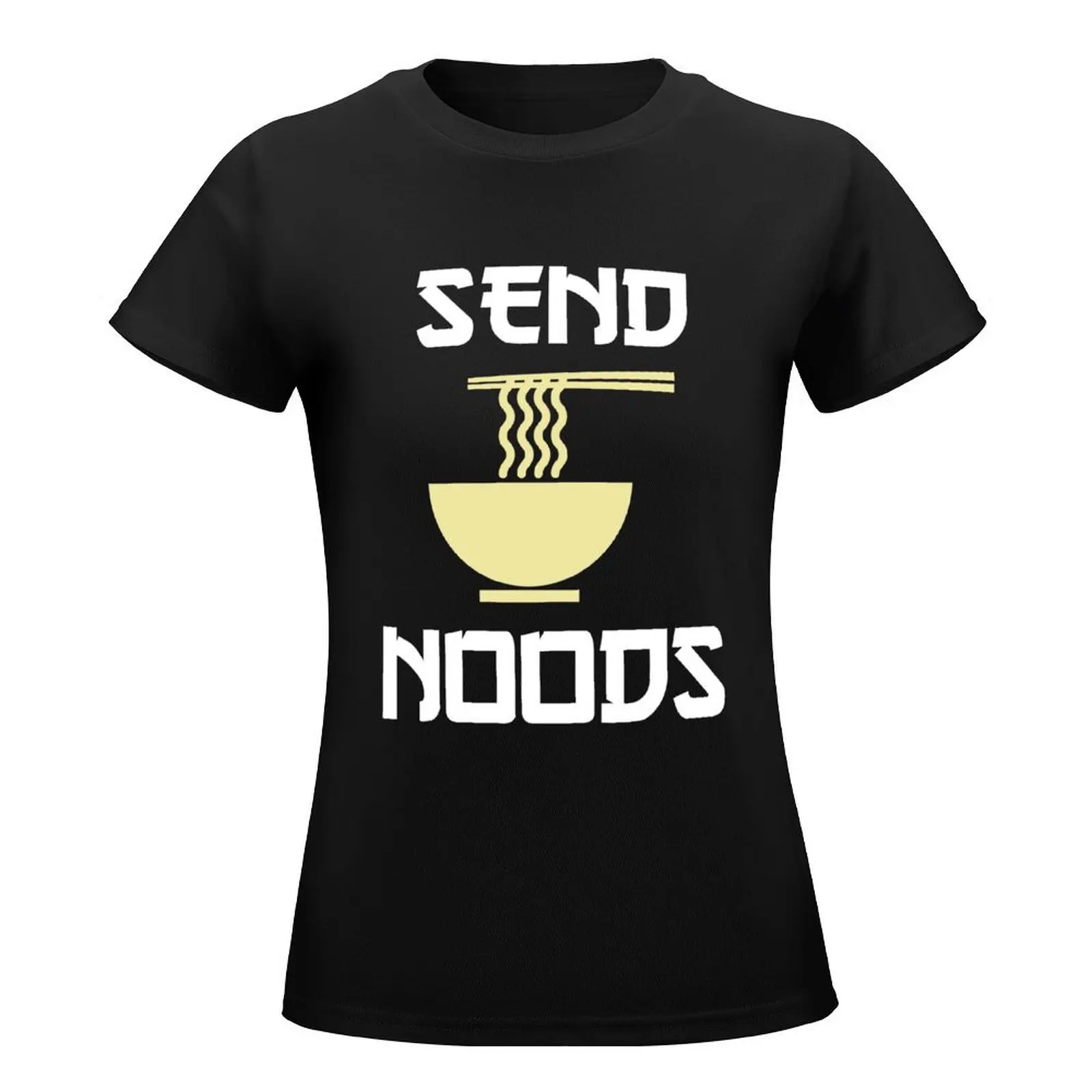 Send Noods Ramen Noodles T-Shirt hippie clothes tees black t-shirts for Women