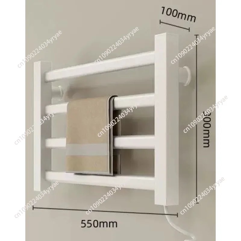 110V 220V Smart Towel Rack Household Bathroom Constant Temperature Sterilization Electric Towel Rack No Drilling Required