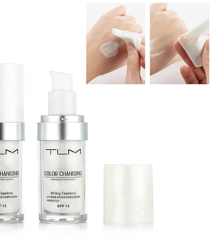 30ML TLM Concealer Cover Cream, Colour Changing Warm Skin Tone  Makeup,Face Liquid Cover Concealer