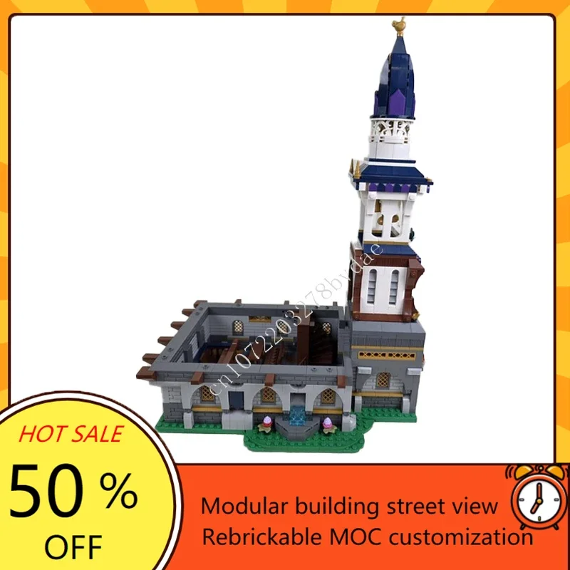 ตัวต่อ 4001 ชิ้น ชุดเมืองฮอตซิตี้ MOC รัฐบาลวิหารเมือง ปริศนาสร้างสรรค์ แบบจำลองสถาปัตยกรรมสตรีทวิว ประกอบเอง ของขวัญวันเกิด/คริสต์มาส