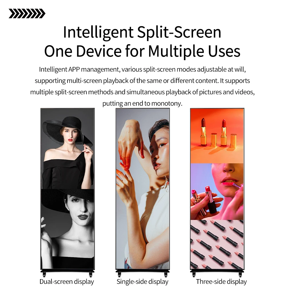 Ultra Slim Poster LED Screen P2.5 Freestanding Digital Signage Display for Shopping Mall and Retail Store Advertising view 4
