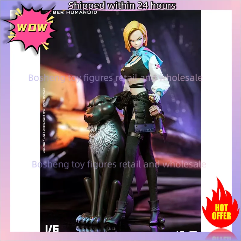 الأصلي ASTOYS AS2022-10 1/6 أندرويد No.18 سايبر الروبوت اللازورد في المخزون أنيمي عمل جمع أرقام نموذج اللعب