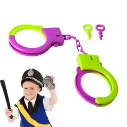 Handcuffs Toy Kids Role Play Footcuffs Props Party Drama Cosplay Quirky Novelty Costume Dress Up Playing Toys Stress Relief Toy