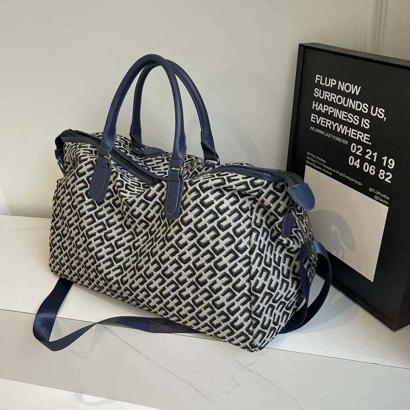 Sac de voyage à motif imprimé Oxford pour femme, sac de sport multi-cinétique, grande capacité, solide, filature, mode, offre spéciale, 2024
