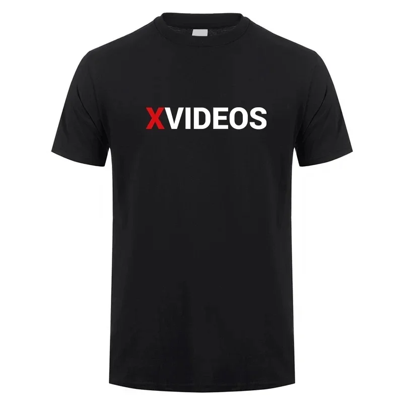 Camiseta Xvideos de verano para hombre, camisetas de algodón de manga corta Xvideos, camisetas de regalo para hombre