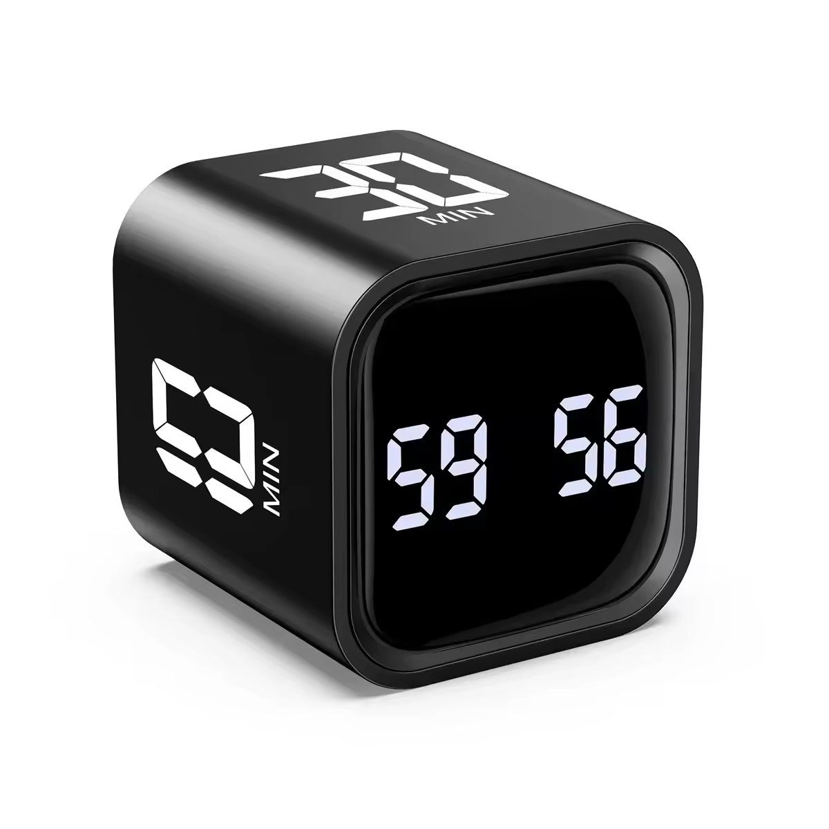 Temporizador de cubo de productividad con pantalla LED, Sensor de gravedad, volteo, tiempo preestablecido, modos duales, cuenta atrás, cocina, temporizador Digital, horno