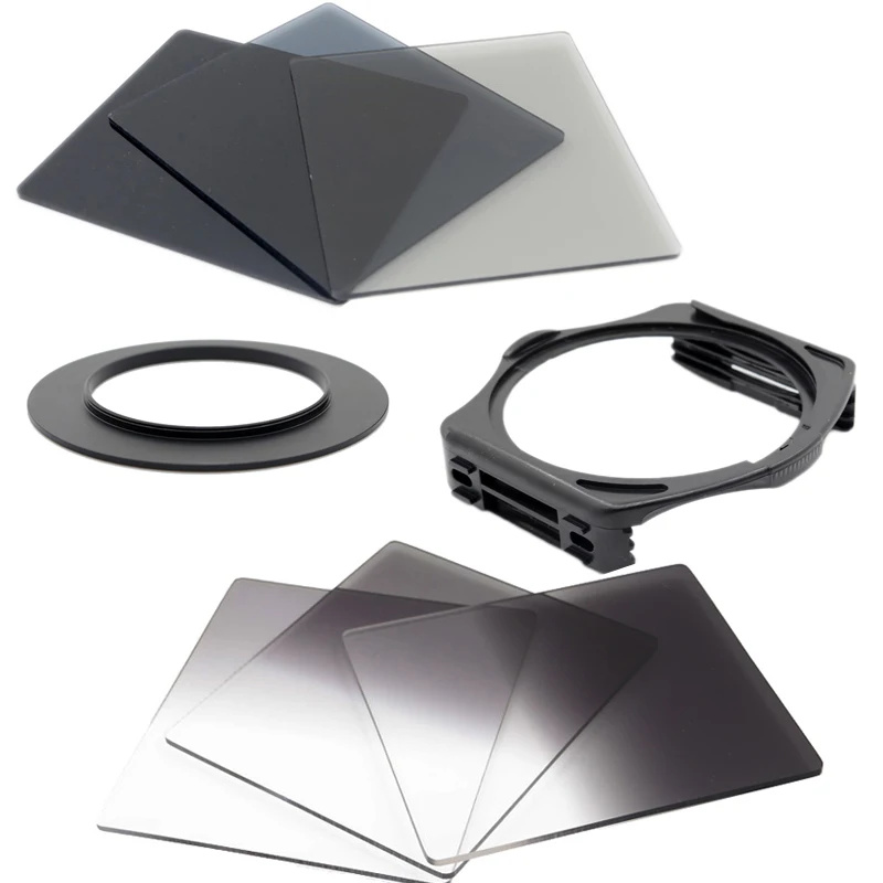 Graduated Grey Full Color Square Filter ND ND8 ND16 Neutral Density Filter for Cokin P series Camera accessories