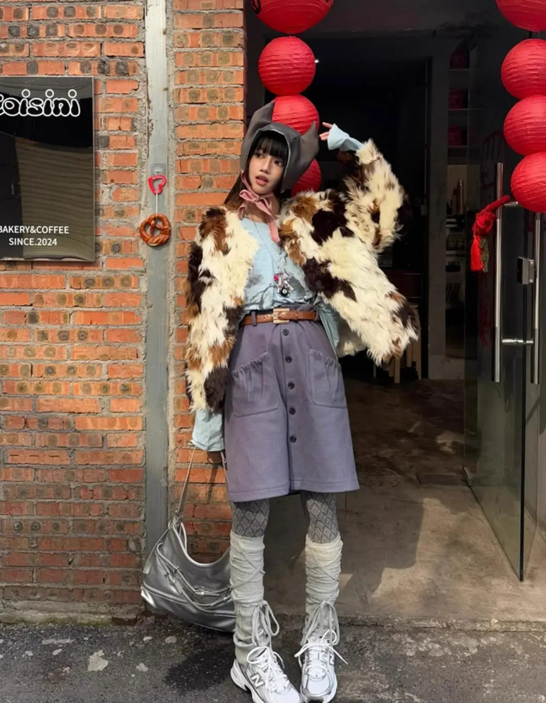 عالية الجودة الشتاء التعادل صبغ البقرة دائرة مجعد شعر أشعث فو معطف فرو الضأن طويلة الأكمام فروي المرأة سترة دافئة شيك ملابس خارجية #2