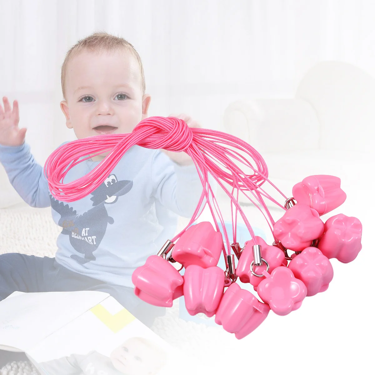 Caja de guardar dientes de bebé, organizador de dientes de leche rosa, estuche para collares, regalo Ideal para niños, almacenamiento de recuerdos de cumpleaños y Navidad, 10 Uds.