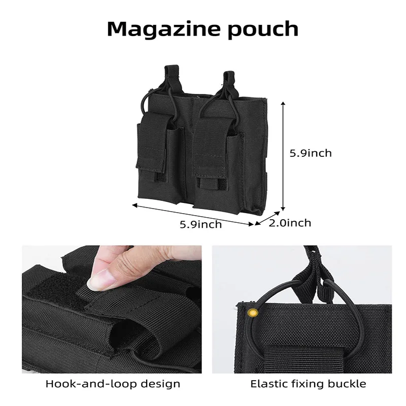 Cinturón táctico multifuncional 7 en 1 con bolsas de accesorios para aventuras al aire libre cinturón de servicio accesorios deportivos Unisexx