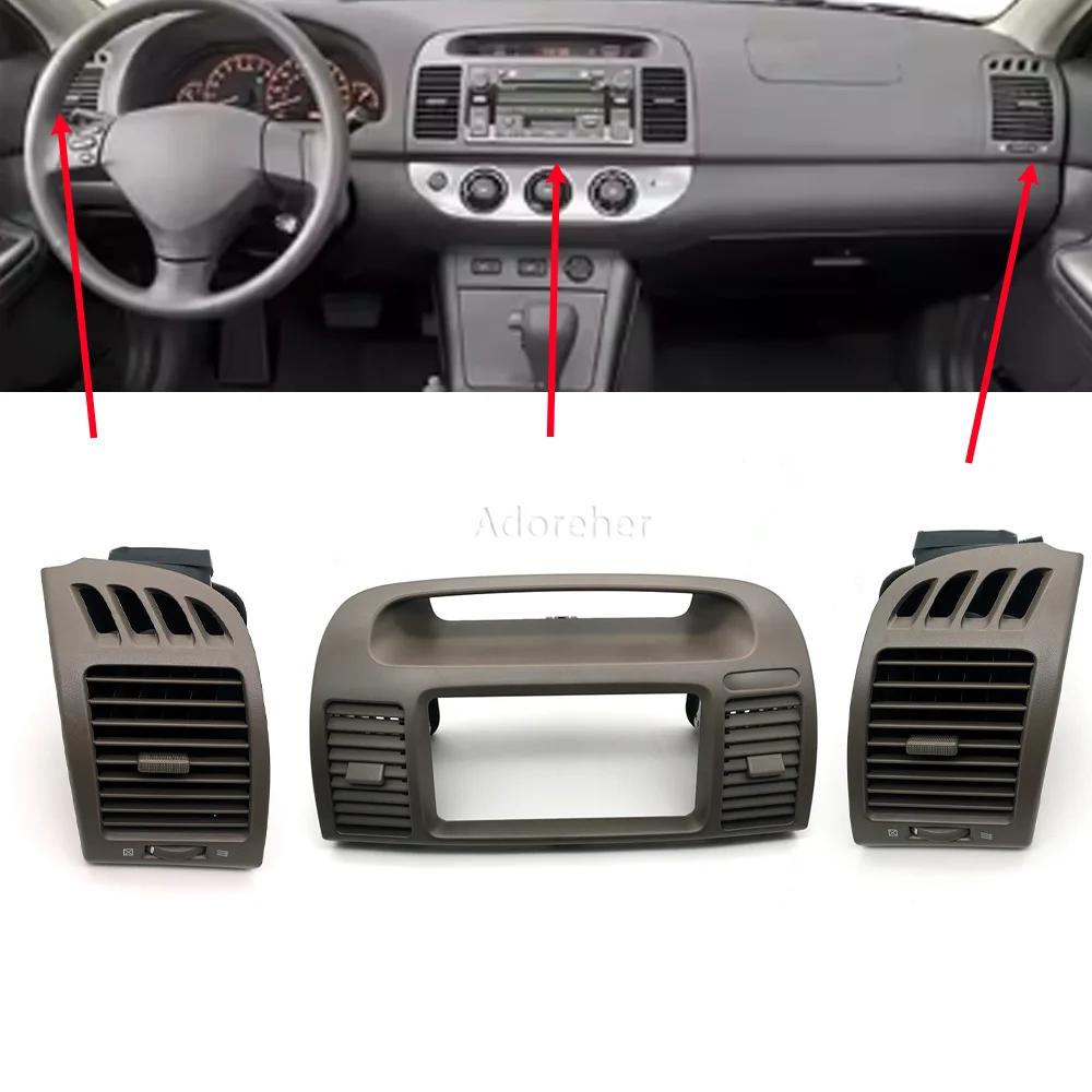 Car Air Vent Outlet Fascia Auto Stereo Panel Mounting CD DVD Radio Dashboard For Toyota Camry 5 2002 2003 2004 2005 2006 2007