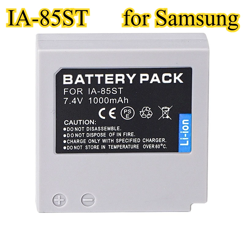 IA-BP85ST Battery 1000mAH High Capacity for Samsung ST Series ST66 ST72 ST100F Digital Camera Replacement
