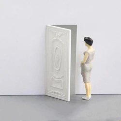 3pcs 1:20 1:25 1:30 Door Frame Doll House Accessories Miniature Furniture Model Building Construction Kit Architecture Material