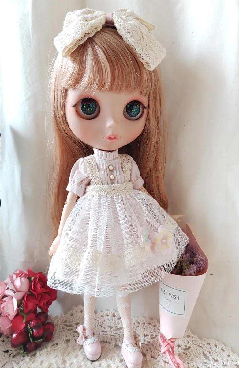 

Blythe clothes Pale macaron colour lady mesh skirt 1/6 30cm BJD anime girl (Fit for Pullip,Ob24, Licca)749267