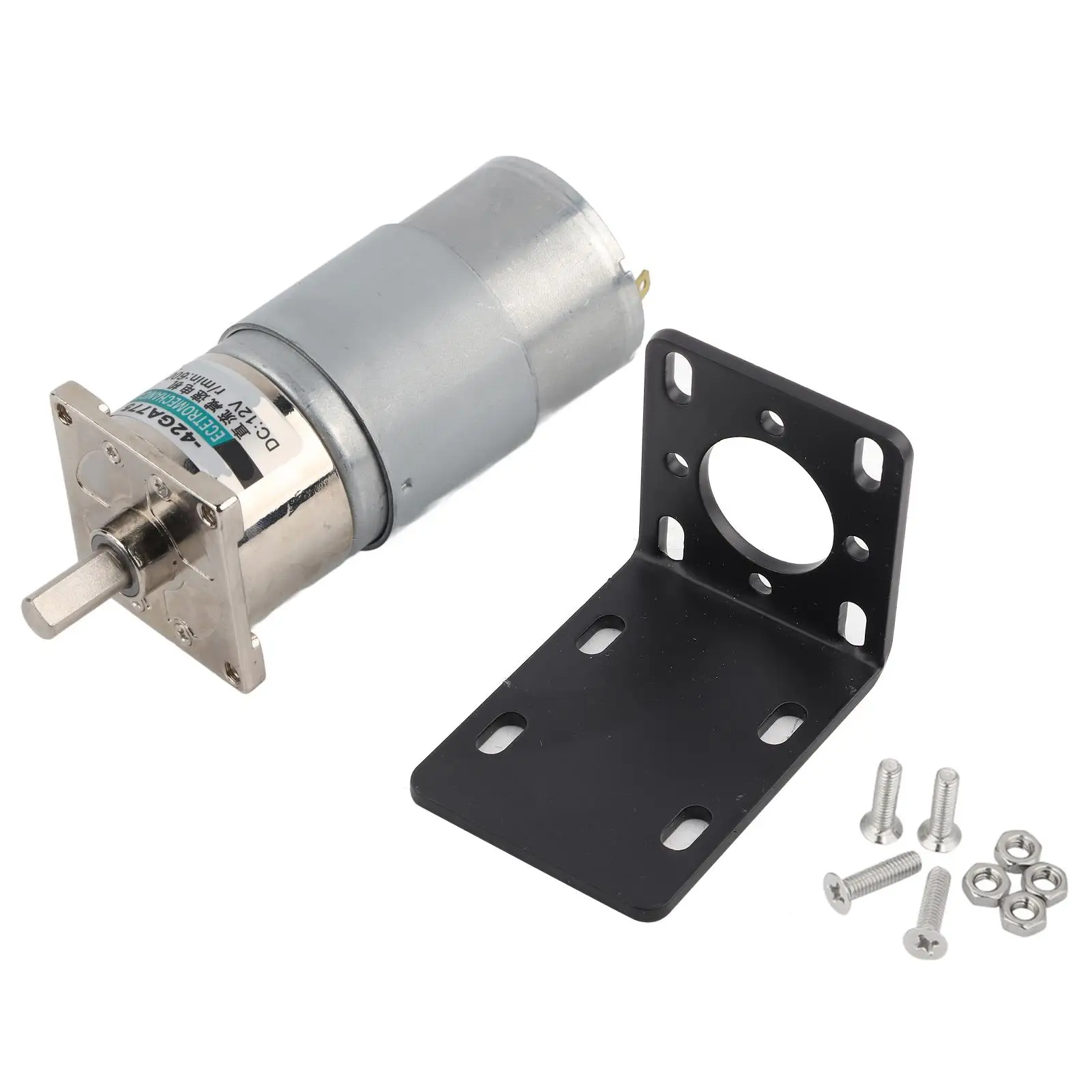 

XD-42GA775 DC Gear Motor 12V/24V Adjustable High with Bracket for DIY Projects