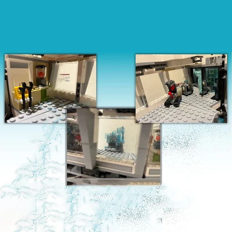 979pcs Moc ภาพยนตร์ซีรีส์ Malibu Mansion และ Armory Modular สถาปัตยกรรมอาคารบล็อกประกอบความคิดสร้างสรรค์อิฐของเล่นเด็กของขวัญ