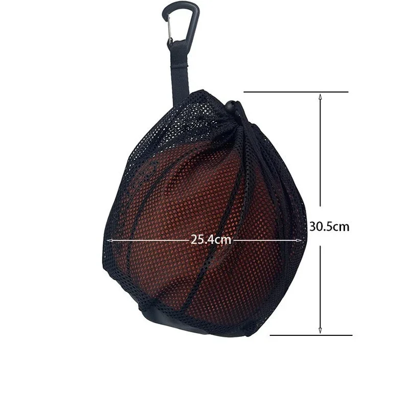 Portable Drawstring Basketball Backpack Mesh Bag Football Soccer Volleyball Ball Storage Bags Outdoor Sports Traveling
