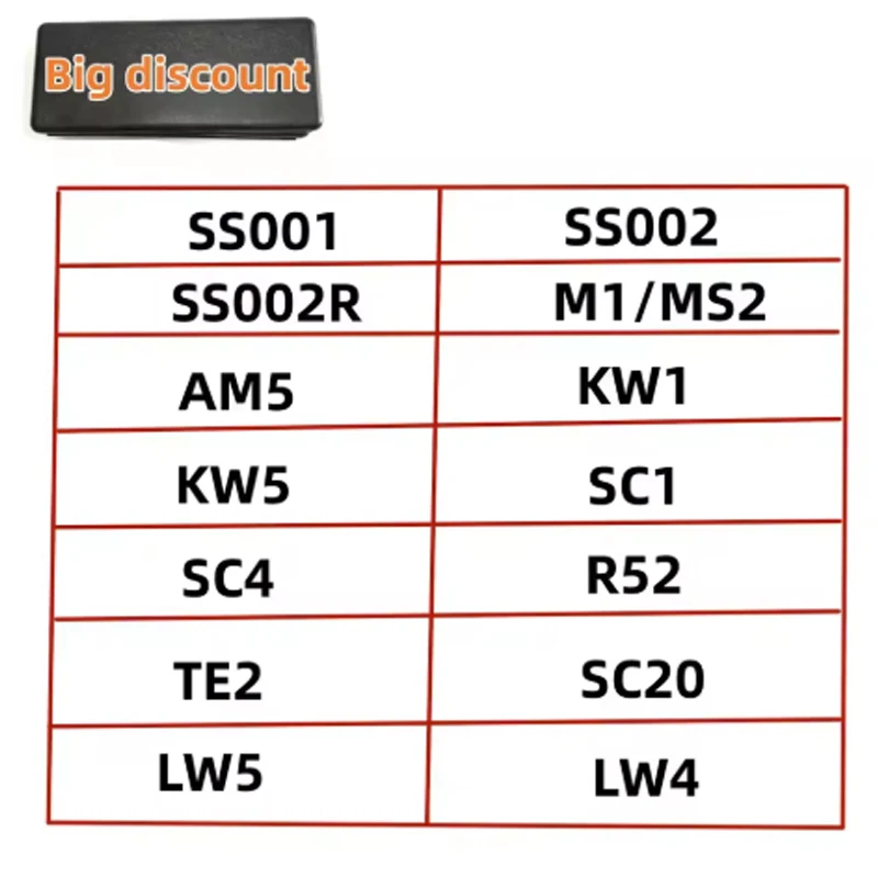 Lishi SS001 SS002 pro SS002R AM5 R52 R52-L KW5 SC1 SC4 KW1 M1/M2 LW4 LW5 2 IN 1