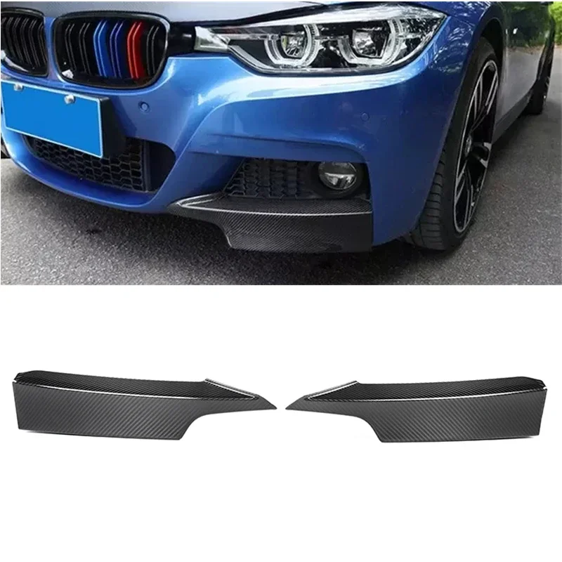 

F30 MP Style Dry Carbon Fiber Front bumper splitter For BMW 3 Series F30 F35 4-Door Sports 2012-2019 F30 Front Splitters