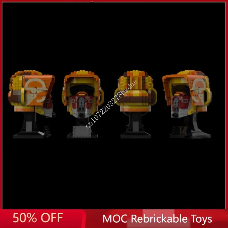 575PCS Star Plan MOC Kask Ezra Bridger MOC SpaceShip Battle Model Building Block Architecture Education Assembly Model Toy