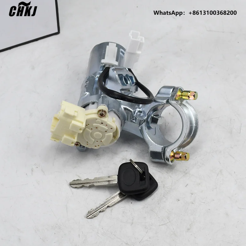 CHKJIgnition Lock Cylinder Switch Assembly with Keys 45020-52-1 45280-38010 Compatible with Toyota Echo 2000 2001 2002 2003 2004