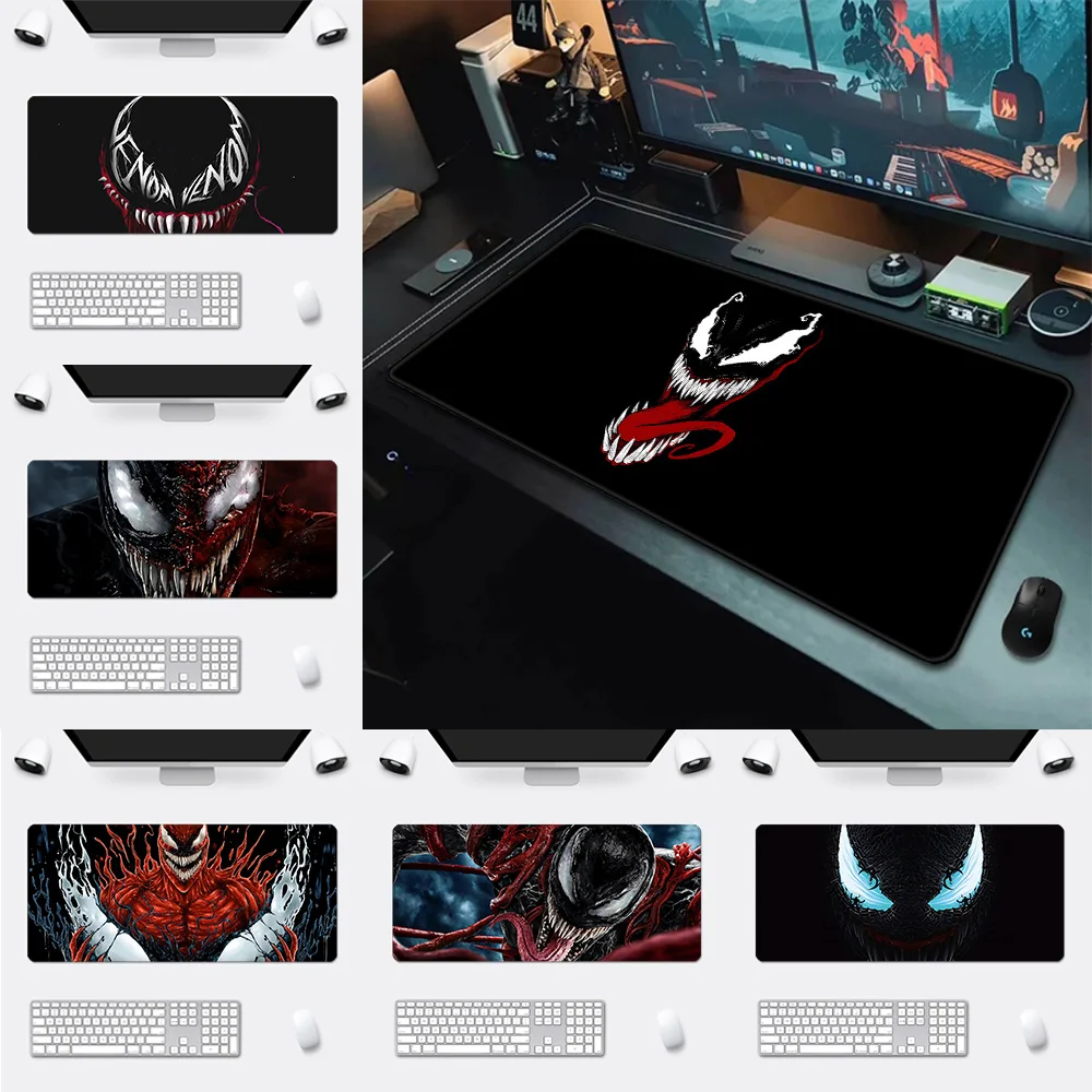 Cool Marvels Venom Colorful Mousepad HD Printing Computer Gamers Locking Edge Non-slip Mouse Pad XXL90x40cm Keyboard PC Desk Pad