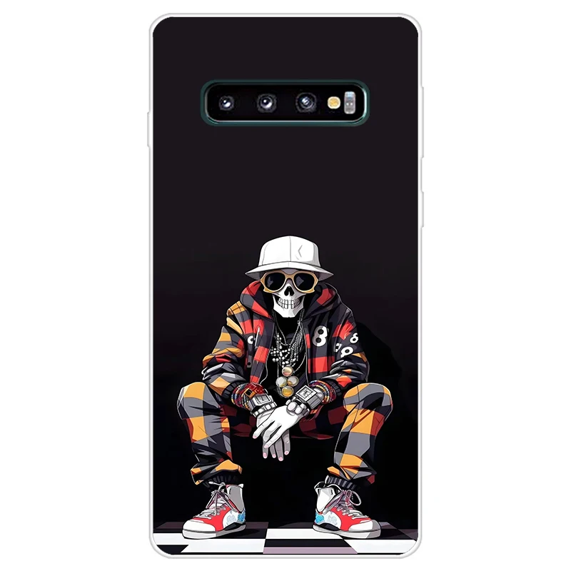 B Printed Case For Samsung Galaxy S10 S10+ TPU Silicon Phone Shell For Samsung S10 Plus S10e Case Back Cover Bumper Fundas Coque