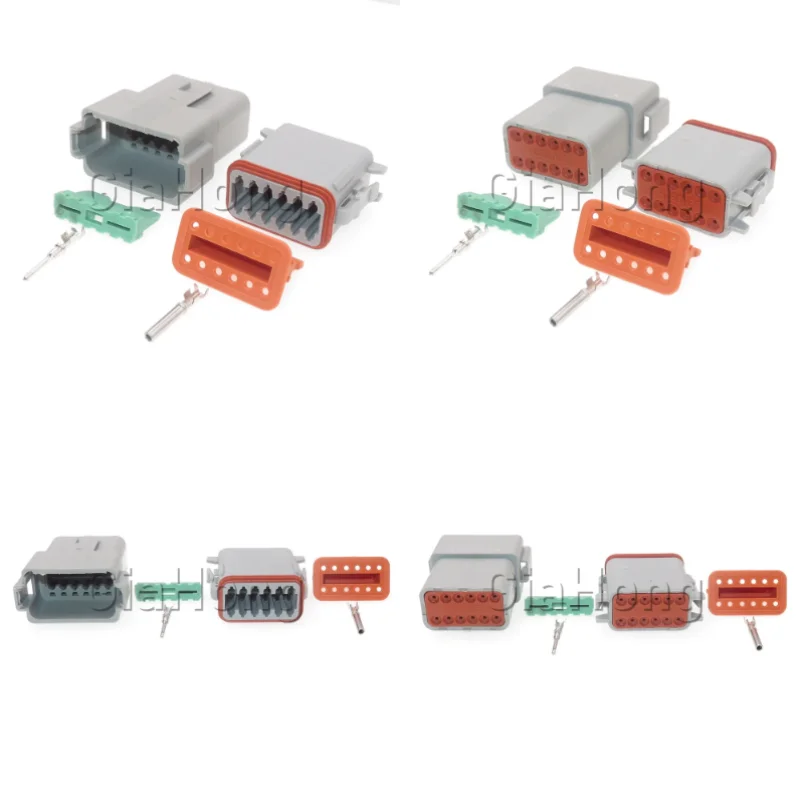 1 Set 12 Ways DT06-12P DT06-12S AC Assembly Automobile Electric Wire Waterproof Socket Car Male Female Docking Connector