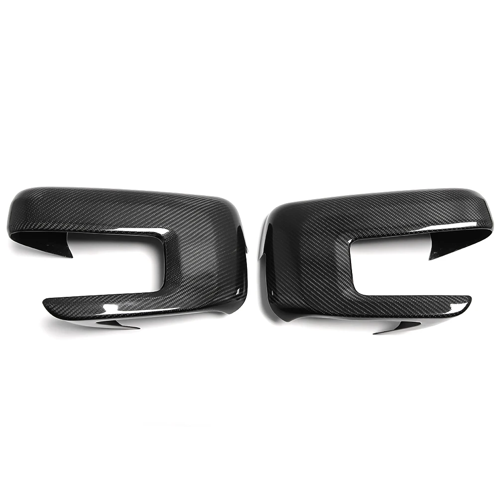 For Ford F-150 F150 F250 F350 Raptor Lariat Limited XLT 2021+ Car Rear Mirror Cover Real Carbon Fiber Exterior Accessories