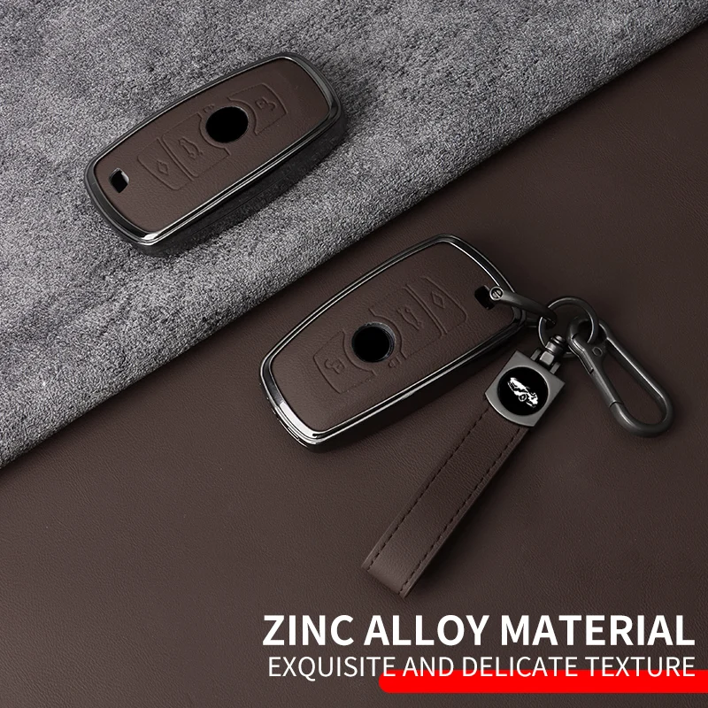 Funda protectora de aleación de Zinc para llave de coche, Protector para BMW serie 1, 3, 5, 7, X1, X3, X4, X5, X6, F10, F20, F30, F34, F11, F15, F16, F25, F31, M3, M4, E34