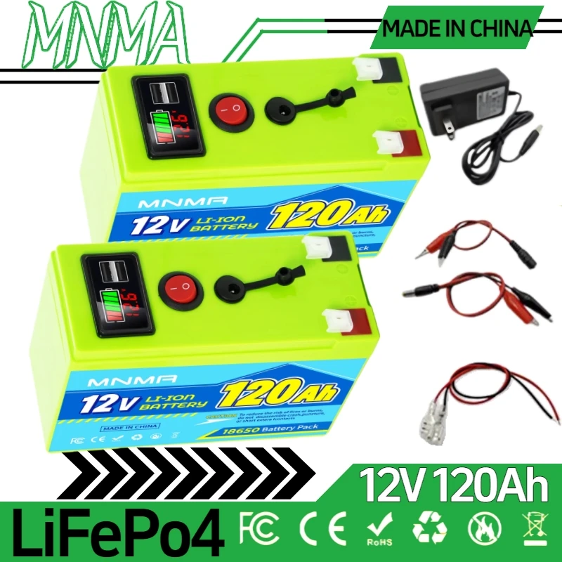 

12V 120Ah lithium iron phosphate Battery,Built-in 100A BMS,Perfect for Ride on Toys,solar panels,Fish Finders,Power Wheels