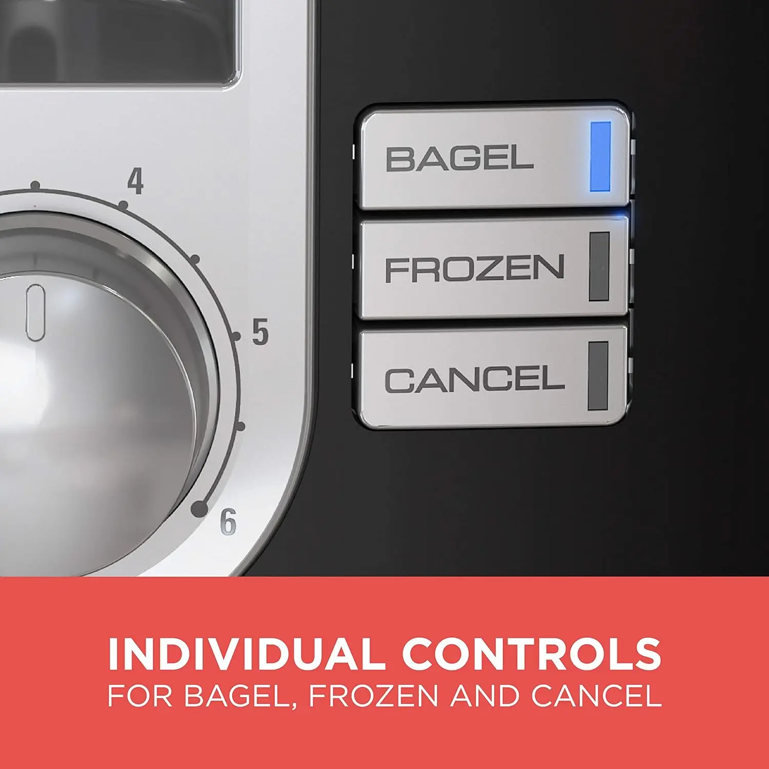 PowerCrush Multi-Function Blender with 6-Cup Glass Jar, 4 Speed Settings, Silver & 2-Slice Extra Wide Slot Toaster, One Size