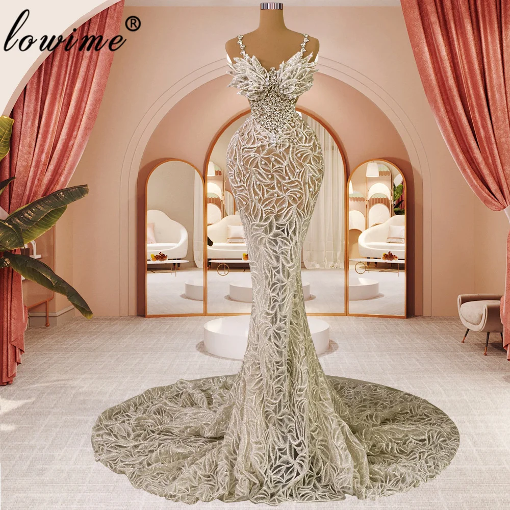 2024 New Fashion Designer Evening Dresses High Luxury Crystals Celebrity Dresses Mermaid Robes De Soirée Awards Ceremony Dresses