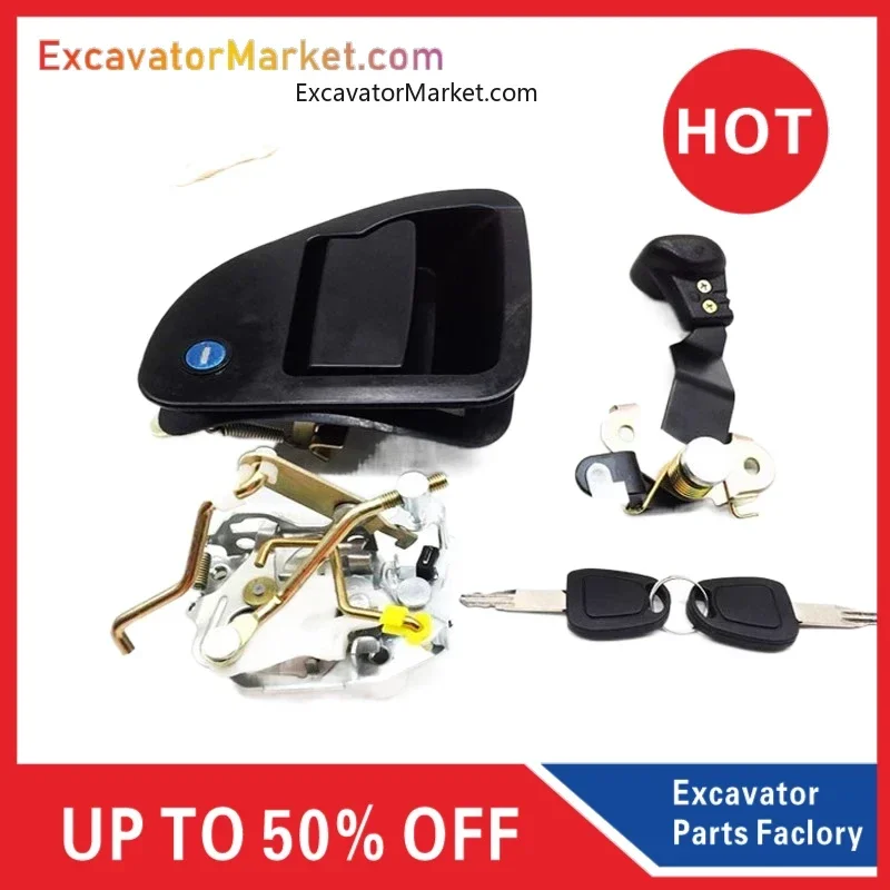 For Caterpillar Excavator Accessories E305.5e 306e2 307d 308c Cab Door Lock Assembly Lock Block Handle Excavator Parts