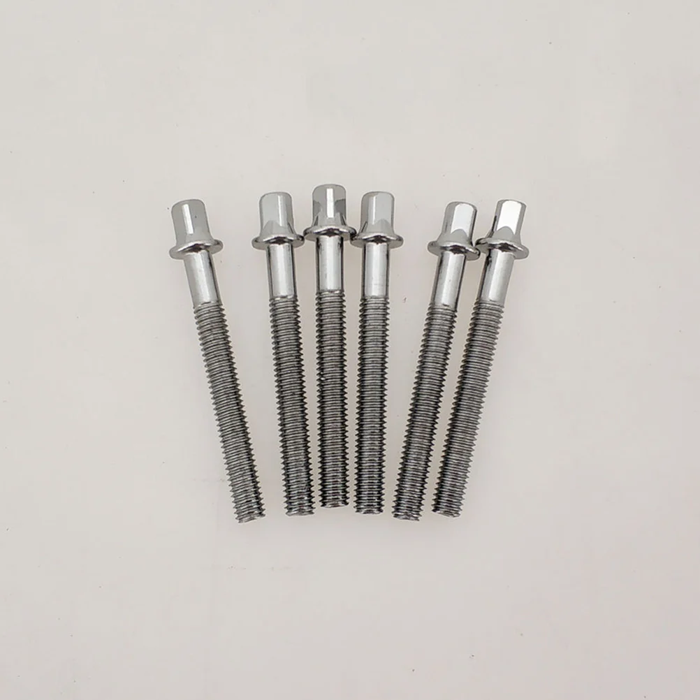 

6 Pcs Ear Mounting Screws Percussion Drum Tension Rod Copper Washers Assorted Replacement Parts Rods