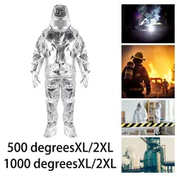 Flameproof Aluminium Foil Suit Work Clothes Composite Aluminium Foil Aluminum Foil Composite Fabric Anti Thermal Radiation Suit