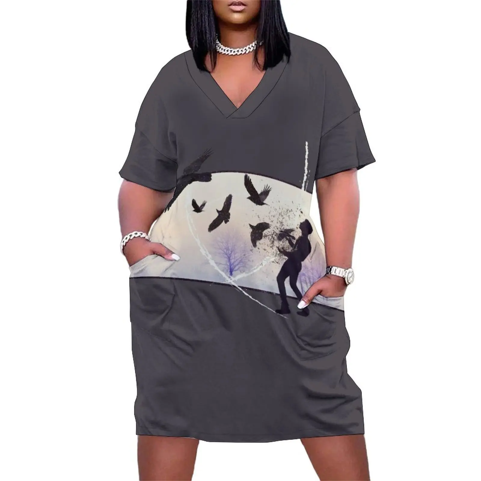 

Safe as Life Loose Pocket Dress beach dress chic and elegant evening dress