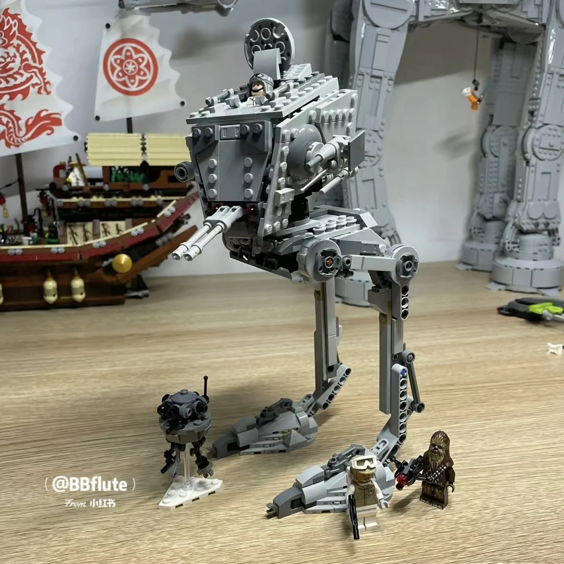 MINISO 75322 Interstellar Wars First Order ATST Walker Building Block Model Parts Bricks Brain Game Toys For Kids Christmas Gift