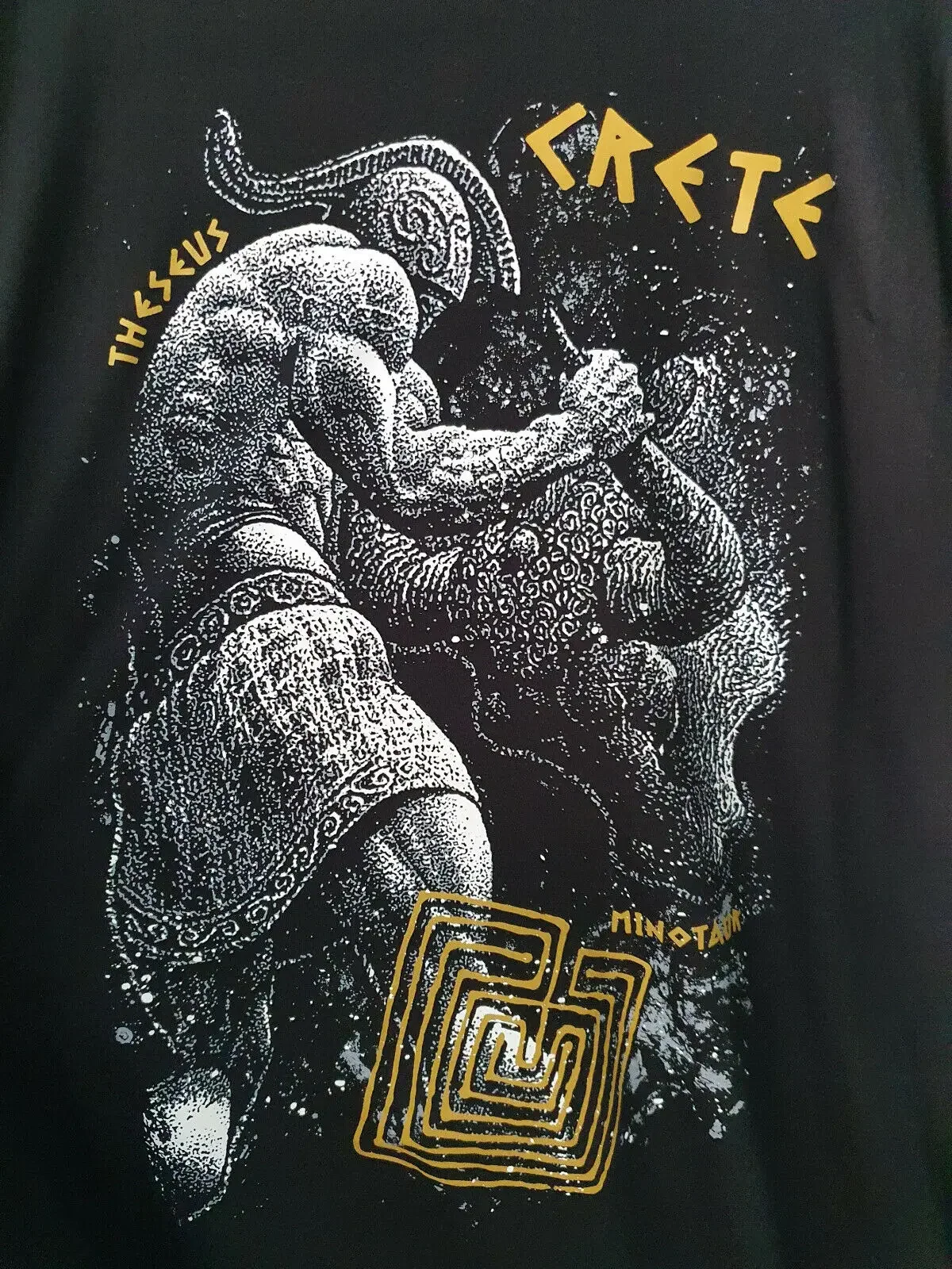 The Sacrifices of The Athenians Ancient Greek Mythology Theseus Vs Minotaur T Shirt. 100% Cotton Casual T-shirts Loose Top S-3XL